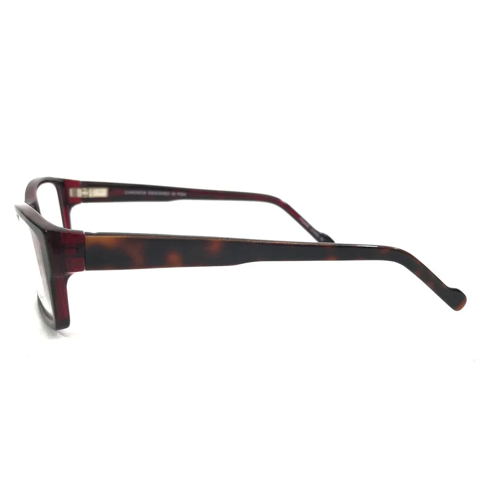 Chromos Eyewear Eyeglasses Frames PENN DEMI PINK Rectangle Full Rim 54-19-140